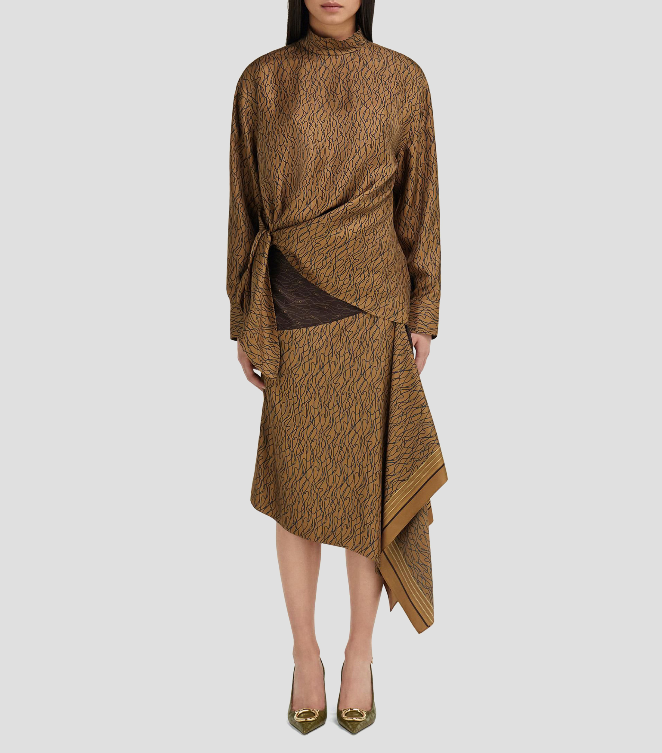 Blusa con nudo Mujer